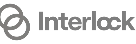 Interlock company logo with two interlocked rings to the left of the text.